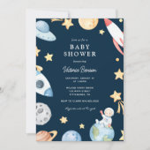 Out of this World Baby Showerへの招待 招待状 (正面)