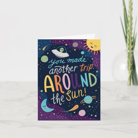 Out of this World Birthday カード (正面)