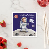 Out-Of-This-World Birthday Party – 宇宙飛行士テーマ スタンダードカクテルナプキン (インサイチュ)