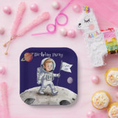 Out-Of-This-World Birthday Party – 宇宙飛行士テーマ ペーパープレート (パーティー)
