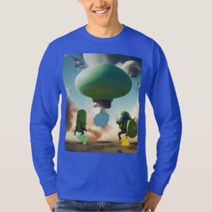 Out-of-This-World Gas:養殖笑わされるエイリアン Tシャツ