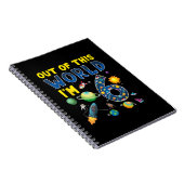 Out Of This World I'm 6宇宙ロケット誕生日部 ノートブック (右側)