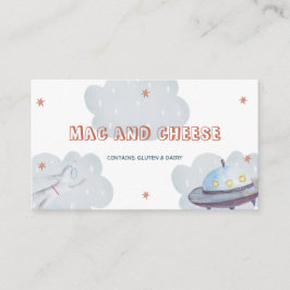 Out of this World Outer Spaceパーティー食品ラベル プレイスカード