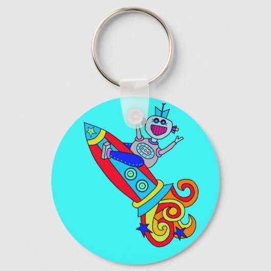 Out of this World Robot キーホルダー (正面)