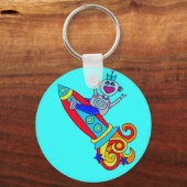 Out of this World Robot キーホルダー (正面)