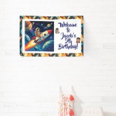 Out of this World Space Themed Boy's Birthday 横断幕 (インサイチュ)