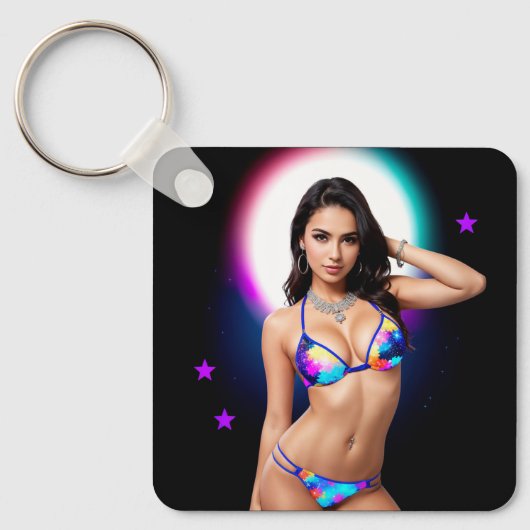 Out of this World Swimsuit Model キーホルダー (正面)