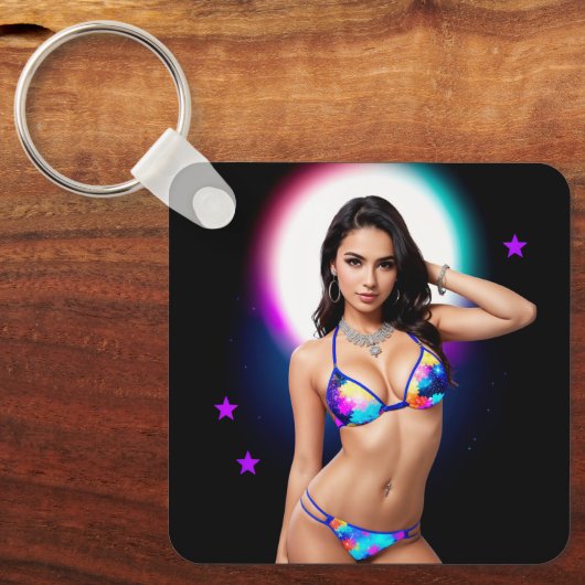 Out of this World Swimsuit Model キーホルダー (正面)