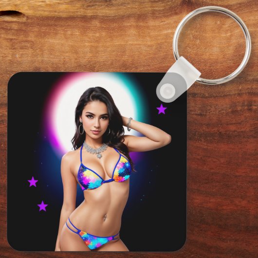 Out of this World Swimsuit Model キーホルダー (裏面)