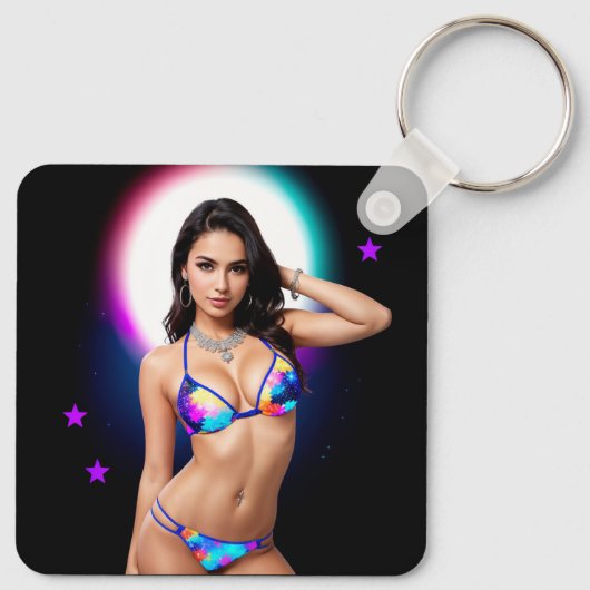 Out of this World Swimsuit Model キーホルダー (裏面)