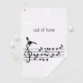 Out of Tune、カスタマイズ可能な歌の鳥を結合する ゴルフタオル (インサイチュ)