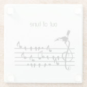 Out of Tune，トゥーカンの歌の鳥に参加 ガラスコースター (裏面)