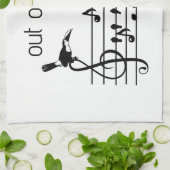 Out of Tune，トゥーカンの歌の鳥に参加 キッチンタオル (折り畳み)