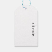 Out of Tune，トゥーカンの歌の鳥に参加 ギフトタグ (裏面)