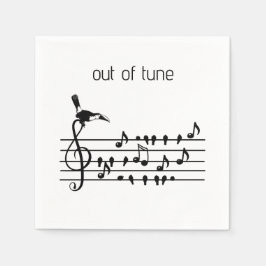 Out of Tune，トゥーカンの歌の鳥に参加 スタンダードカクテルナプキン