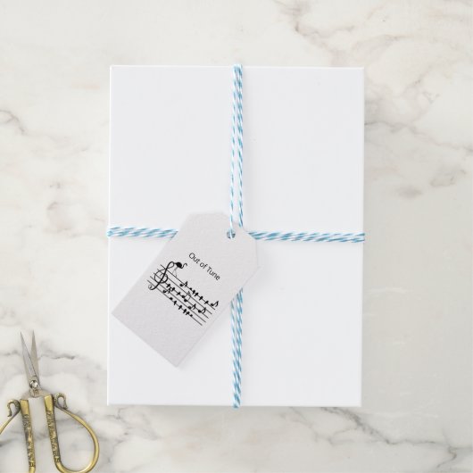 Out of Tune Flamingoの歌の鳥に参加 ギフトタグ (より糸付き)