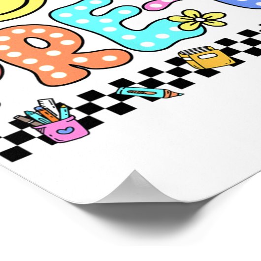 Out Pre-K School卒業式Groovyの最終日 ポスター (角)