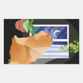 OUT THERE CHOW長方形ステッカー 長方形シール