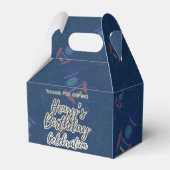 Out to space Birthday celebration Favor Box フェイバーボックス (裏面サイド)