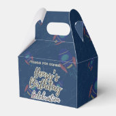 Out to space Birthday celebration Favor Box フェイバーボックス (正面サイド)