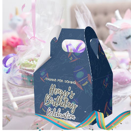 Out to space Birthday celebration Favor Box フェイバーボックス