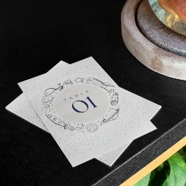 Out to space Birthday Party Table Flat card 招待状