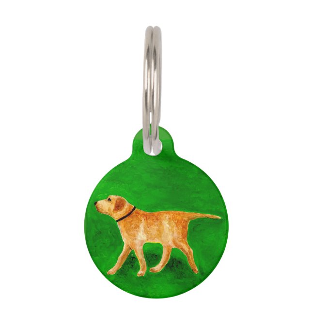 Out Walking My Dog ペット　ネームタグ (正面)