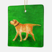 Out Walking the Dog セラミックオーナメント (左)