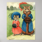 Out with Auntie by Louis Wain ポスター (正面)