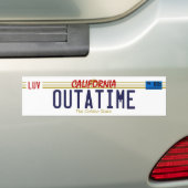 OUTATIMEのナンバープレートのバンパーステッカー バンパーステッカー (車上)