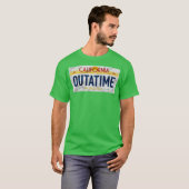 Outatime License Plate Funny Tシャツ (正面フル)
