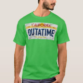 Outatime License Plate Funny Tシャツ (正面)