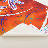 Outback Dragonfly Dance シェルパブランケット (3/4)