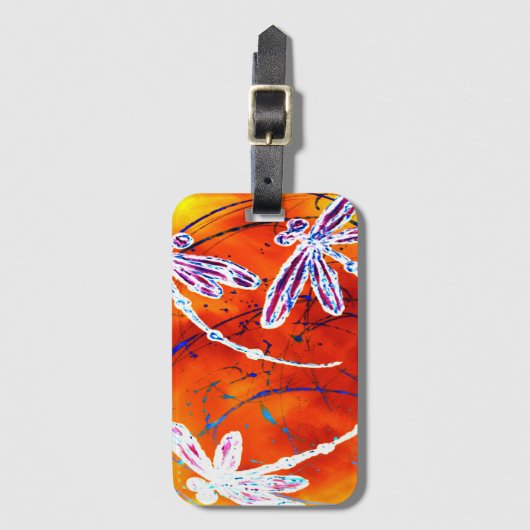 Outback Dragonfly Dance ラゲッジタグ (正面縦)