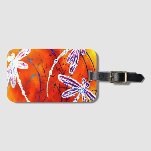 Outback Dragonfly Dance ラゲッジタグ (正面横)