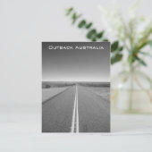 Outback Road Australia、Black and White – はがき (スタンド正面)