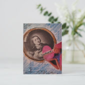 Outburst Messy Mixed Media Collage ポストカード (スタンド正面)