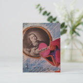 Outburst Mixed Media Collage ポストカード (スタンド正面)