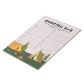 Outdoor Adventure Camping A–Z Explorer Game ノートパッド (アングル)