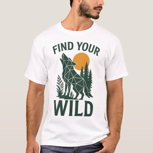 Outdoor Adventure Nature Design Tシャツ (正面)