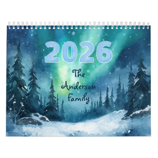 Outdoor Adventure Photo Calendar 2026 Family カレンダー (カバー)
