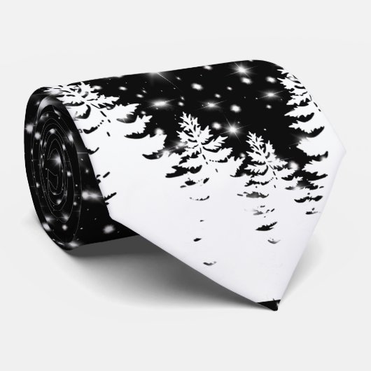 Outdoor adventure | pine forest | starry night    ネクタイ (ロール)