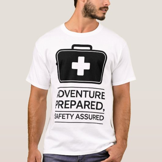Outdoor Adventure Safety First Aid Kit Design Tシャツ (正面)