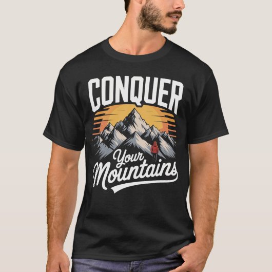 Outdoor Adventure T-Shirt – Motivation & Berge Tシャツ (正面)