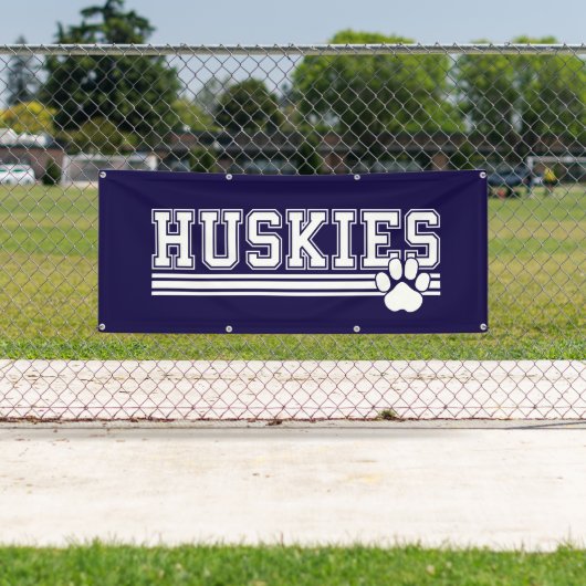 Outdoor Banner-Huskies 横断幕 (インサイチュ)