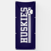 Outdoor Banner-Huskies 横断幕 (縦)