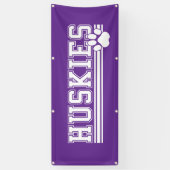 Outdoor Banner-Huskies 横断幕 (縦)