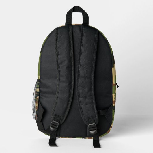 Outdoor camouflage backpack プリントバックパック (裏面)