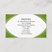 Outdoor Campground RV Park Rustic Layout 名刺 (裏面)