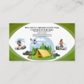 Outdoor Campground RV Park Rustic Layout 名刺 (正面)